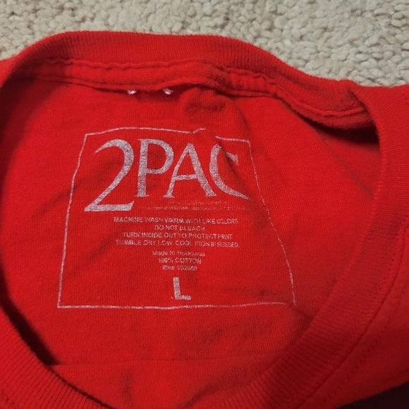 2 Pac Graphic Tee Red - Picture 3 of 4